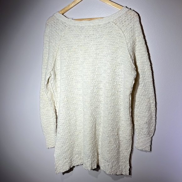 Free People Ivory Bumpy Women’s Sweater Size Large - Picture 6 of 8